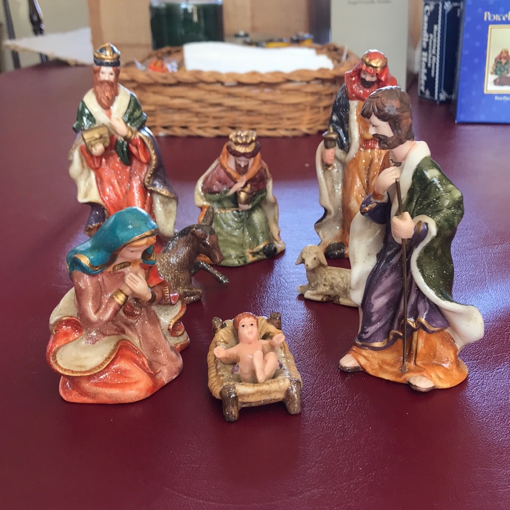 Porcelain Nativity Set